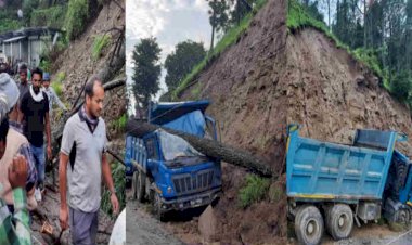 थराली:बारिश बनी मुसीबत,कहीं सड़क बंद, तो कहीं गिरे पेड़