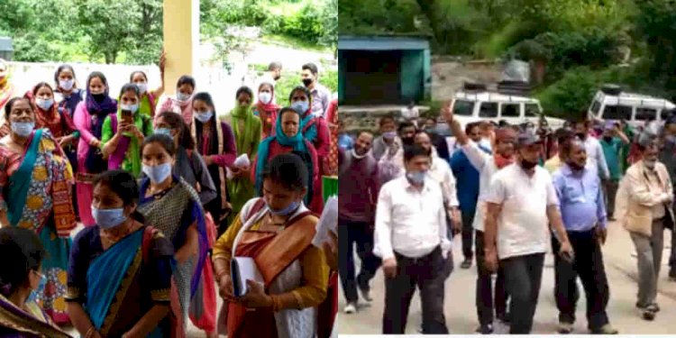 गर्भवती और नवजात की मौत पर गैरसैंण में भारी आक्रोश, जुलूस निकालकर की जांच की मांग 