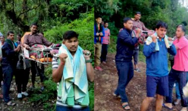 गैरसैंण: पांच किलोमीटर कंधे पर लाना पड़ा मरीज को