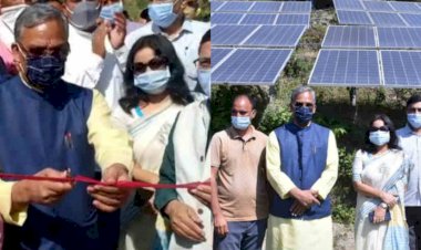 सीएम त्रिवेन्द्र ने किया 200 मेगावाट सोलर प्लांट का उद्घाटन