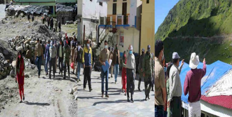 मुख्य सचिव ने किया केदारनाथ धाम में पुनर्निर्माण कार्यों का निरीक्षण