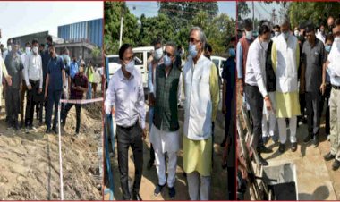 देहरादून: सीएम ने किया स्मार्ट सिटी के तहत चल रहे कार्यों का स्थलीय निरीक्षण