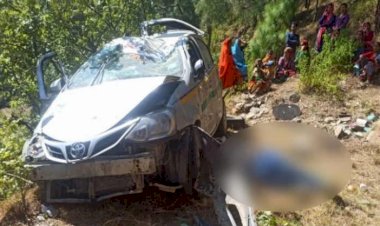 चंपावत: खाई में गिरी कार, वाहन स्वामी की मौत, दो घायल