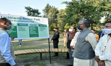 सीएम ने किया लच्छीवाला नेचर पार्क का निरीक्षण