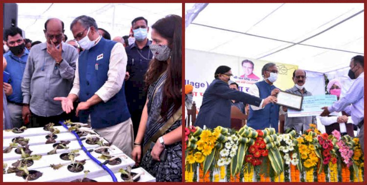माजरी ग्रांट में एकीकृत आदर्श कृषि ग्राम योजना का शुभारंभ