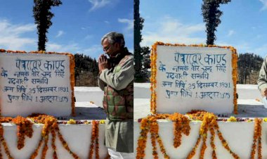 वीर चन्द्र सिंह गढ़वाली जी की समाधि पर सीएम ने किए श्रद्धासुमन अर्पित