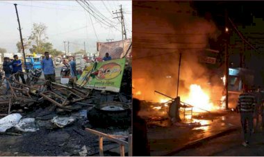 ऋषिकेश: अग्निकांड में खाक हुईं दो दुकानें और चार वाहन