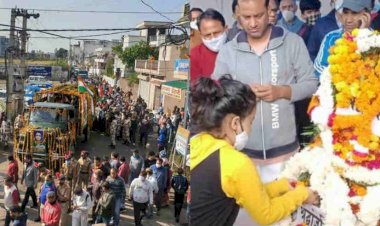 ऋषिकेश:सैन्य सम्मान के साथ देश की माटी में विलीन हुए शहीद राकेश डोभाल