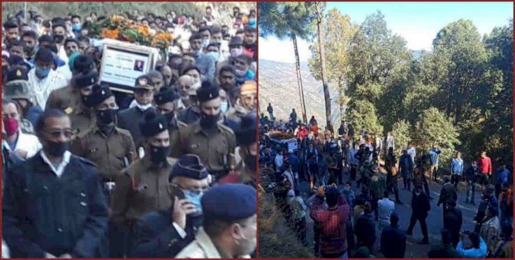 देश की माटी में विलीन हुए शहीद सूबेदार स्वतंत्र सिंह