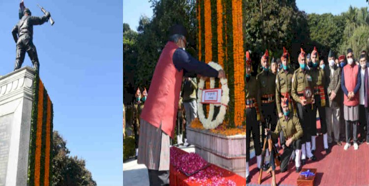 विजय दिवस: 1971 के भारत-पाक युद्ध के शहीदों को सीएम ने दी श्रद्धांजलि