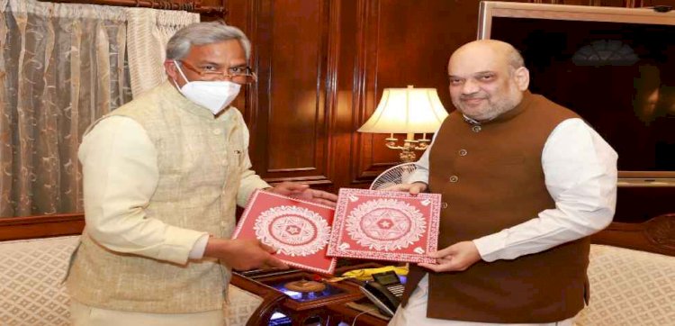 सीएम त्रिवेन्द्र ने नई दिल्ली में की गृह मंत्री से मुलाकात, चमोली आपदा राहत के बारे में दी जानकारी