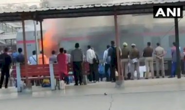 गाजियाबाद: शताब्दी ट्रेन की बोगी में फिर लगी आग