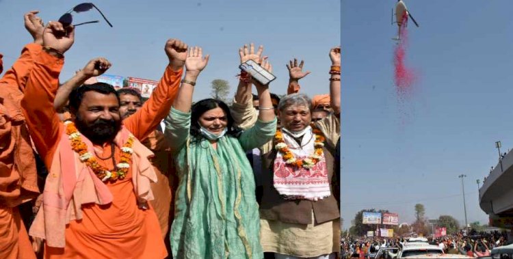 महाकुंभ का शाही स्नान:सीएम ने मां गंगा से मांगी प्रदेश की खुशहाली, श्रद्धालुओं पर की गई पुष्पवर्षा