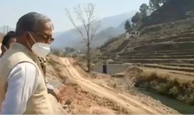 पूर्व सीएम त्रिवेंद्र सिंह ने किया ल्वाली झील निर्माण कार्य का निरीक्षण 