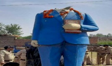 रुड़की: बाबा साहेब डॉ अंबेडकर की मूर्ति असामाजिक तत्वों ने तोड़ी,  ग्रामीणों में आक्रोश