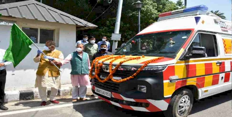 राहत की बात:उत्तराखंड को मिली 132 नई लाइफ सपोर्ट एंबुलेंस