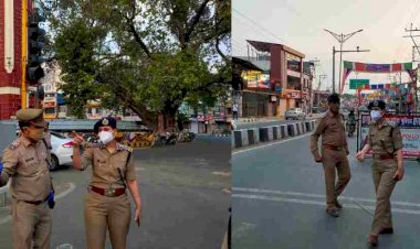 ताकि हौंसला और कानून- व्यवस्था दोनों बने रहें: डीआईजी नीरू गर्ग खुद उतरीं सड़कों पर