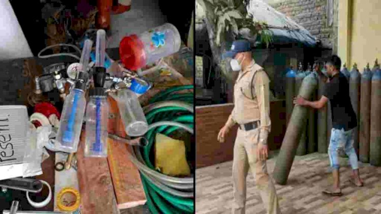 सांसों की कालाबाजारी: STF की छापेमारी में 48 ऑक्सीजन सिलेंडरों का जखीरा बरामद