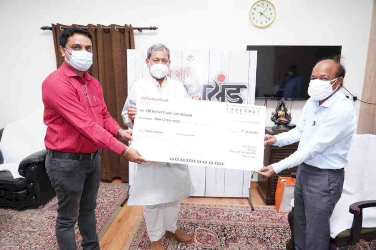 उत्तराखंड: पंचायती राज विभाग ने 1 करोड़ 51 लाख की धनराशि दी सीएम राहत कोष में