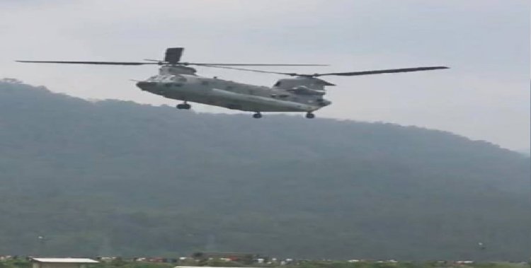 देहरादून में गरजा चिनूक हेलीकॉप्टर, सैन्य प्रशिक्षण में दिखाई क्षमता