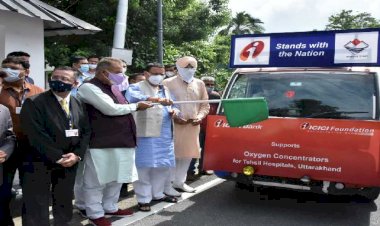 राज्य के नौ जिलों के लिए 80 आक्सीजन कन्सन्ट्रेटर सीएम धामी ने किए रवाना