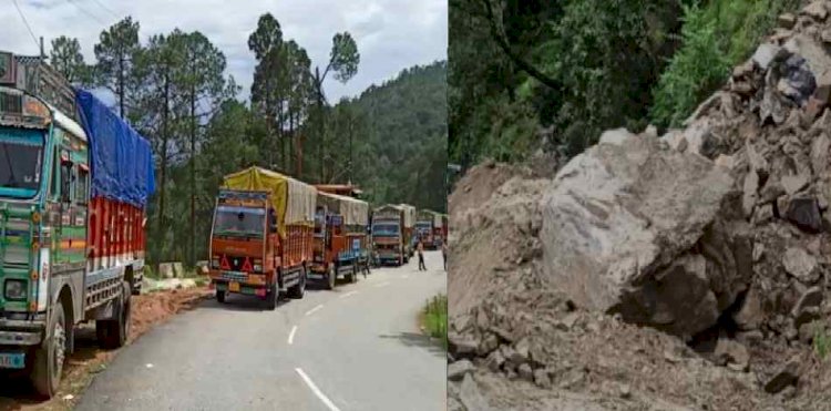 आफत: ग्वालदम- नन्दकेशरी मोटरमार्ग पिछले 4 दिनों से बंद,राशन और खाद्यान की आपूर्ति पर संकट