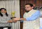 सीएम धामी से मिली उत्तराखंड की युवा क्रिकेटर स्नेह राणा
