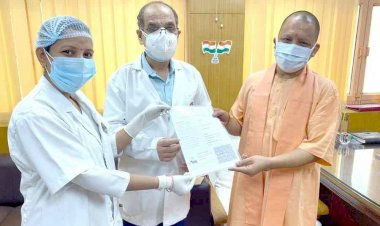 सीएम योगी ने लगवाई कोरोना वैक्सीन की दूसरी डोज
