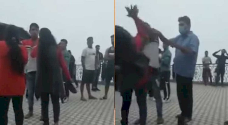 मसूरी: छेड़खानी का आरोप लगा युवती ने जमकर की युवक की पिटाई, वीडियो वायरल