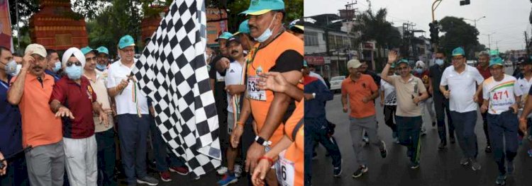 सीएम धामी ने किया 'नीरज चोपड़ा ग्लोरी क्रास कंट्री रन' को फ्लैग ऑफ, खुद भी दौड़े सीएम