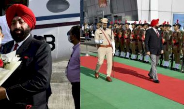 नए राज्यपाल गुरमीत सिंह पहुंचे राजधानी, एयरपोर्ट पर दिया गया गार्ड ऑफ ऑनर