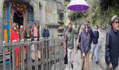 केदारनाथ और बदरीनाथ के दर्शनों को आए पीएम मोदी के सचिव भास्कर खुल्बे और पीएमओ में अधिकारी मंगेश घिल्डियाल