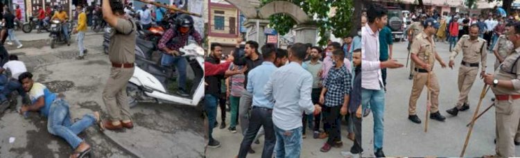 डीएवी में भिड़े छात्रों के दो गुट, पुलिस ने लाठियां फटकार कर किया मामला शंत