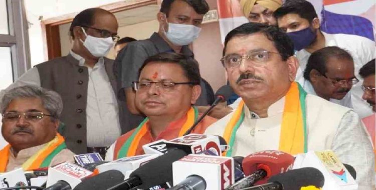 धामी के नेतृत्व में होगा चुनाव, वही होंगे चुनाव बाद सीएम: भाजपा चुनाव प्रभारी