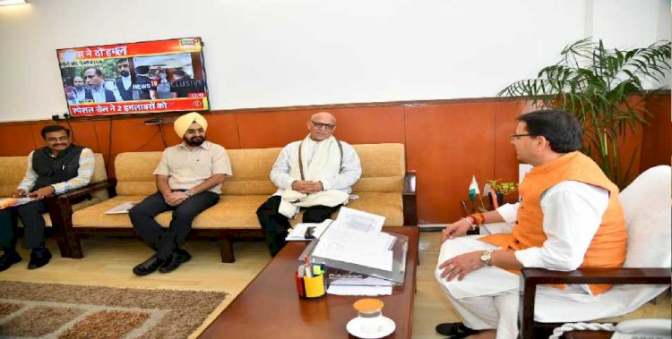 मुख्यमंत्री से मिले प्रधानमंत्री के सलाहकार भाष्कर खुल्बे, केदारनाथ पुनर्निर्माण कार्यों एवं बद्रीनाथ धाम के मास्टर प्लान के सम्बन्ध में की चर्चा