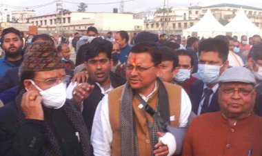 पीएम मोदी की रैली के मद्देनजर सीएम धामी ने लिया तैयारियों का जायजा