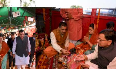 नवरात्रि के पहले दिन माता पूर्णागिरी के दर्शन को पहुंंचे सीएम धामी