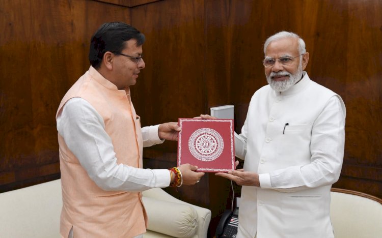 पीएम मोदी से मिले सीएम धामी, इन विकास योजनाओं की थमाई लिस्ट