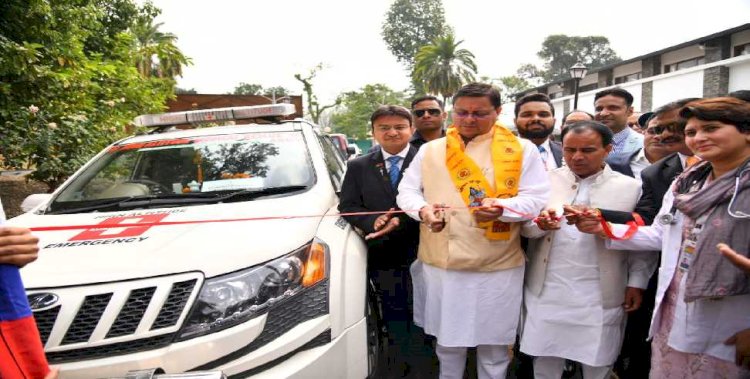 सीएम धामी ने किया सिक्स सिग्मा हेल्थकेयर सेवाओं का फ्लैग ऑफ