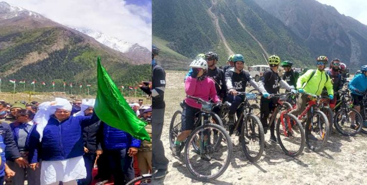 सीएम धामी ने किया माउन्टेन साइकिल रैली का शुभारंभ