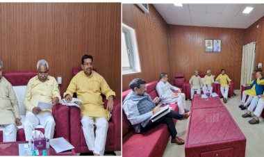 प्रदेश कार्यालय में केन्द्र की मोदी सरकार के ”8 साल बेमिसाल” पर चर्चा