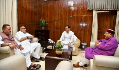 मुख्यमंत्री से केन्द्रीय ग्रामीण विकास एवं पंचायती राज मंत्री ने की भेंट