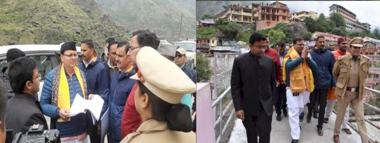 सीएम ने बद्रीनाथ निर्माण कार्यो की प्रगति पर व्यक्त की संतुष्टि