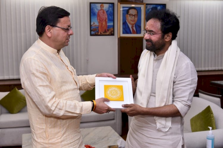 मुख्यमंत्री धामी केंद्रीय पर्यटन मंत्री जी.किशन रेड्डी से मिले