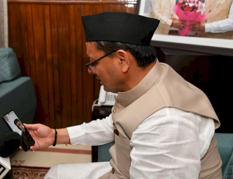 कॉमनवेल्थ पदक विजेता लक्ष्य सेन को सीएम धामी ने दी बधाई