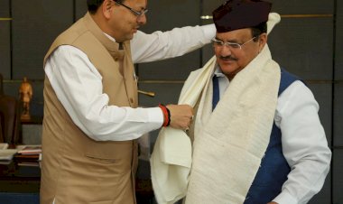 बीजेपी राष्ट्रीय अध्यक्ष से मिले सीएम धामी, दी जन्मदिन की मुबारकबाद