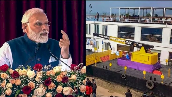 पीएम मोदी ने वाराणसी में दुनिया के सबसे लंबे रिवर क्रूज एमवी गंगा विलास को हरी झंडी दिखाई
