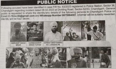 चंडीगढ़ पुलिस ने पुलिस के साथ हिंसक झड़प में शामिल 10 लोगों की तस्वीरें जारी कीं