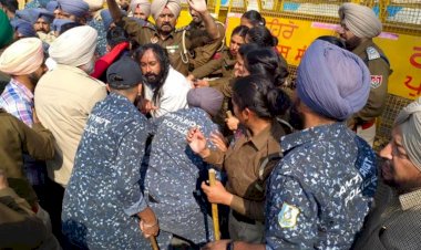 सीएम आवास की ओर कूच करने जा रहे टीचर यूनियन सदस्यों और पुलिस में टकराव, प्रशासन के आश्वासन के बाद धरना समाप्त