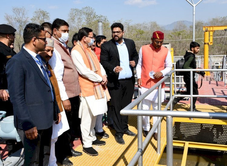 मुख्यमंत्री पुष्कर सिंह धामी ने किया नगर निगम हल्द्वानी-काठगोदाम सीवेज ट्रीटमेंट प्लांट का उद्घाटन